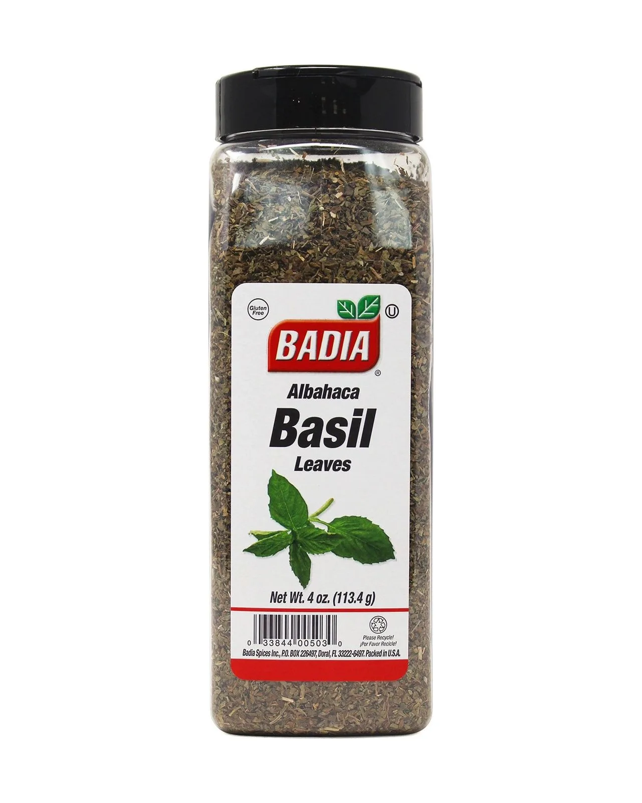 Badia Hojas De Albahaca Entera 4 oz (Jarra)