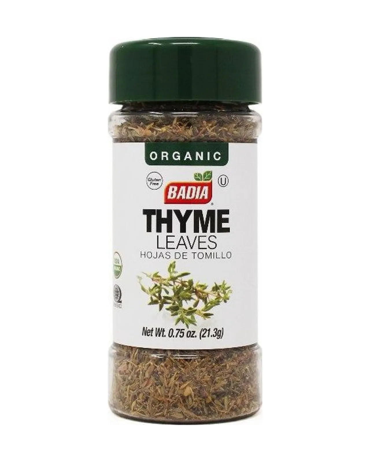 Badia Hojas De Tomillo Orgánico 0.75 oz (Pote)