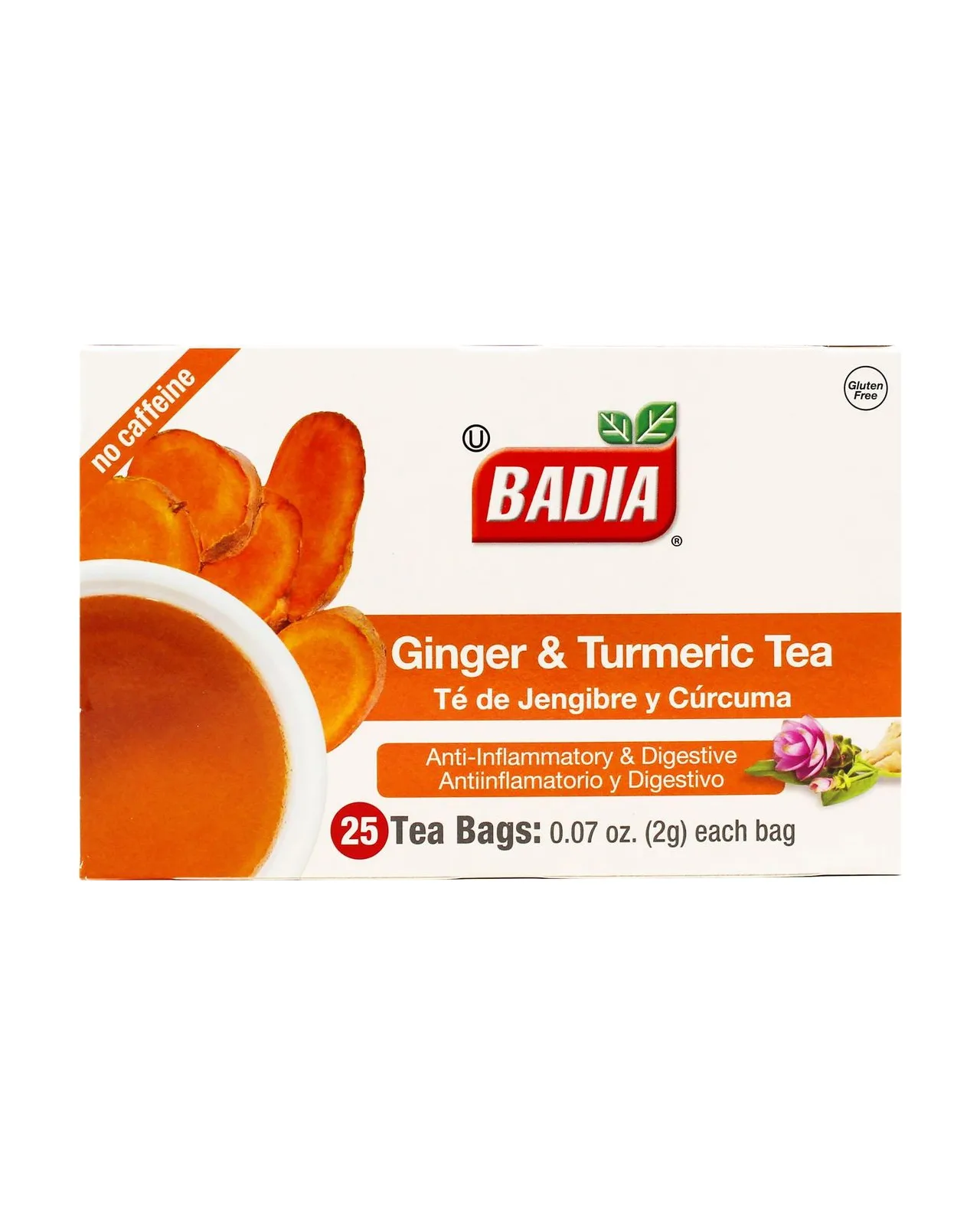 Badia Te De Jengibre/Cúrcuma 10/25 Bolsa