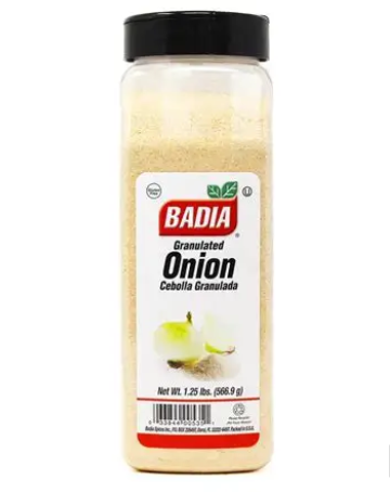 Badia Cebolla Granulada 1.25 lb (Jarra)