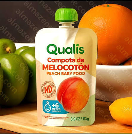 Compota Qualis Melocoton 24/3.9 Oz
