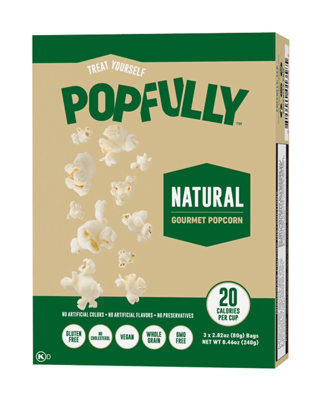 Popfully Palomitas Natural 3 Pk 8.5 Oz